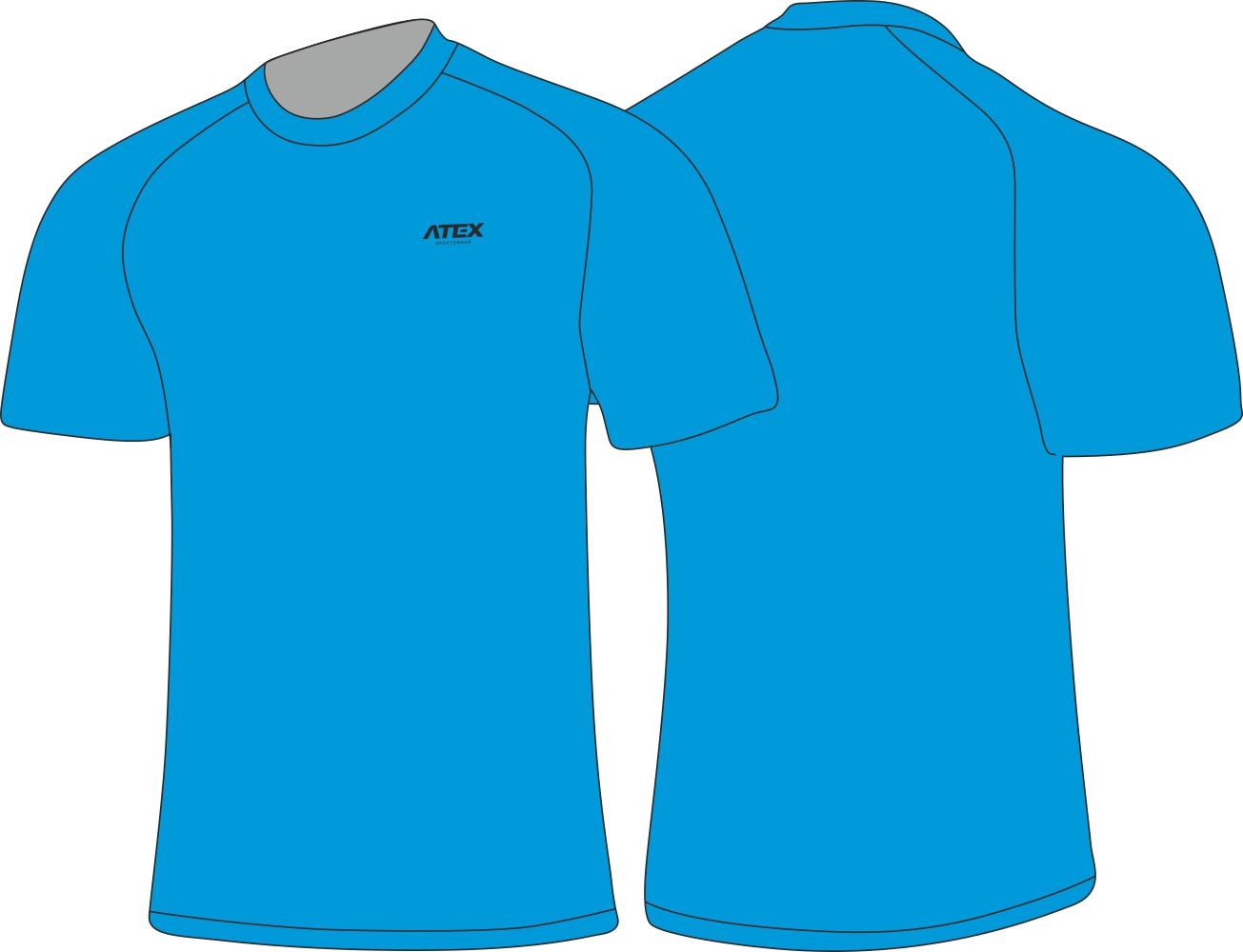 Cycling jersey MTB free ride with short raglan sleeves
