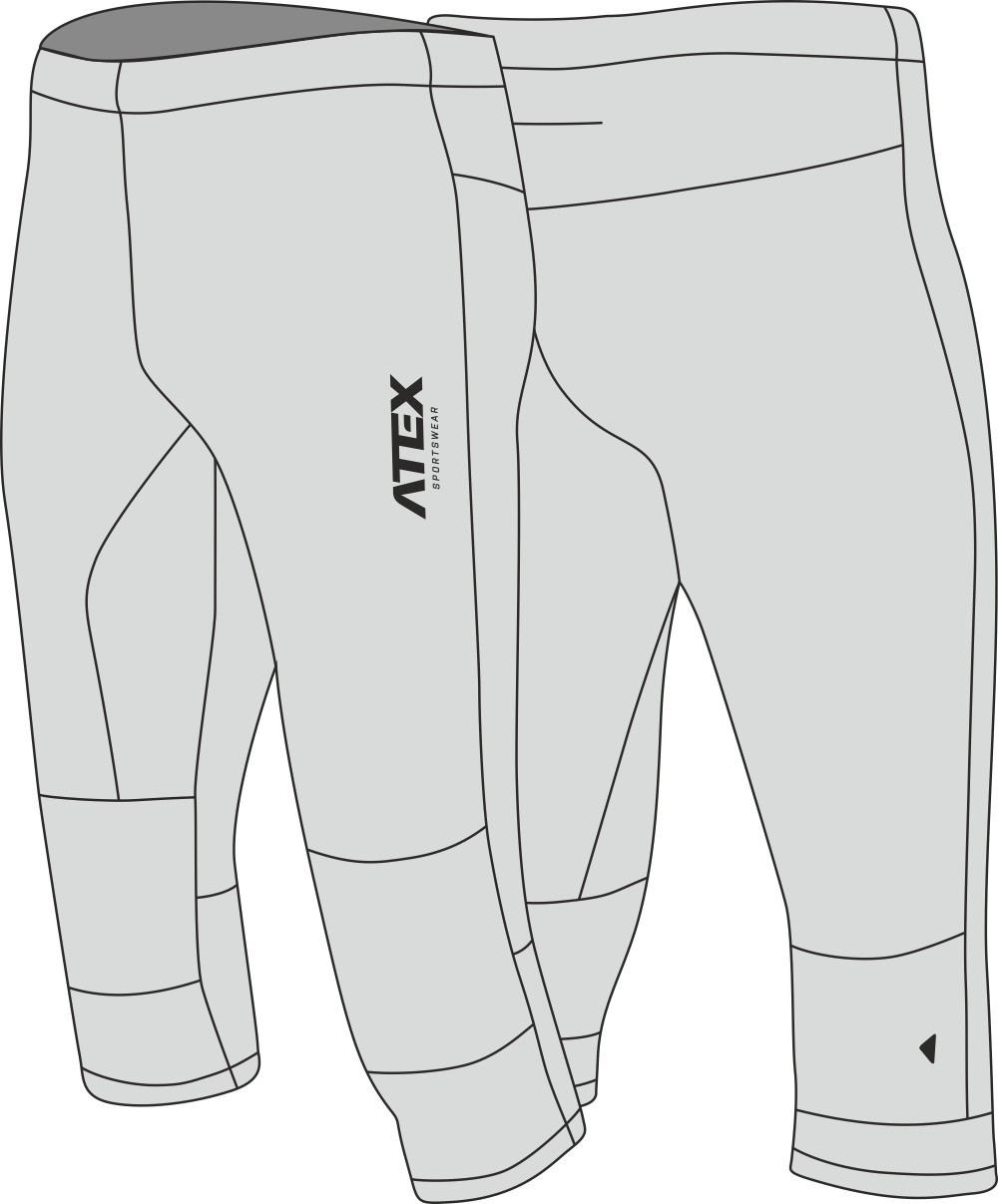 Orienteering trousers three-quarter