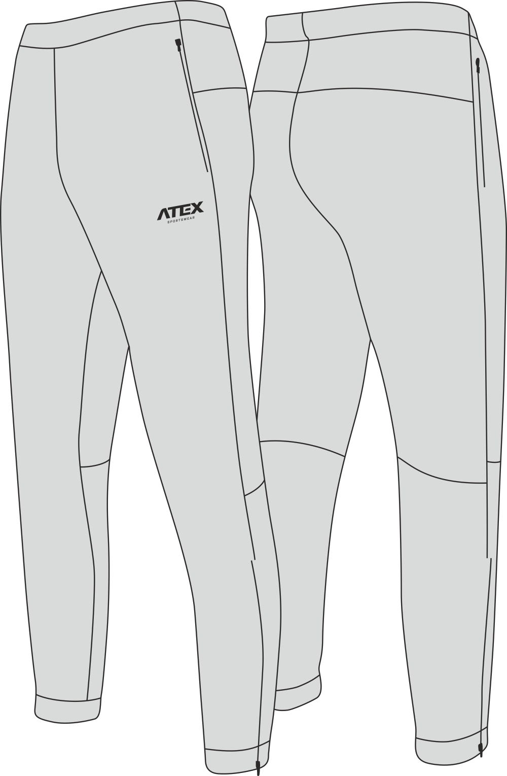 Solid colour loose sports trousers