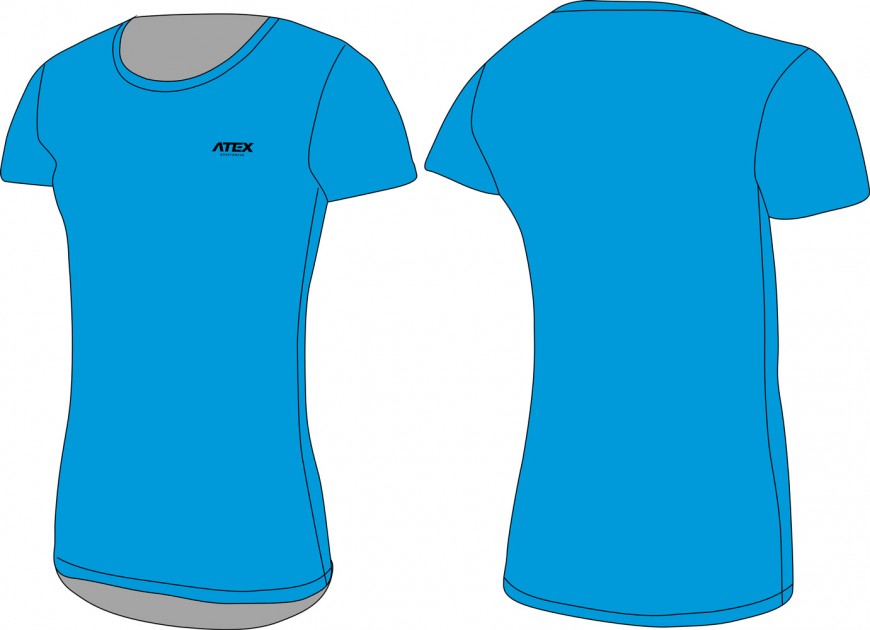 Women’s athletic-running jersey with short sleeves