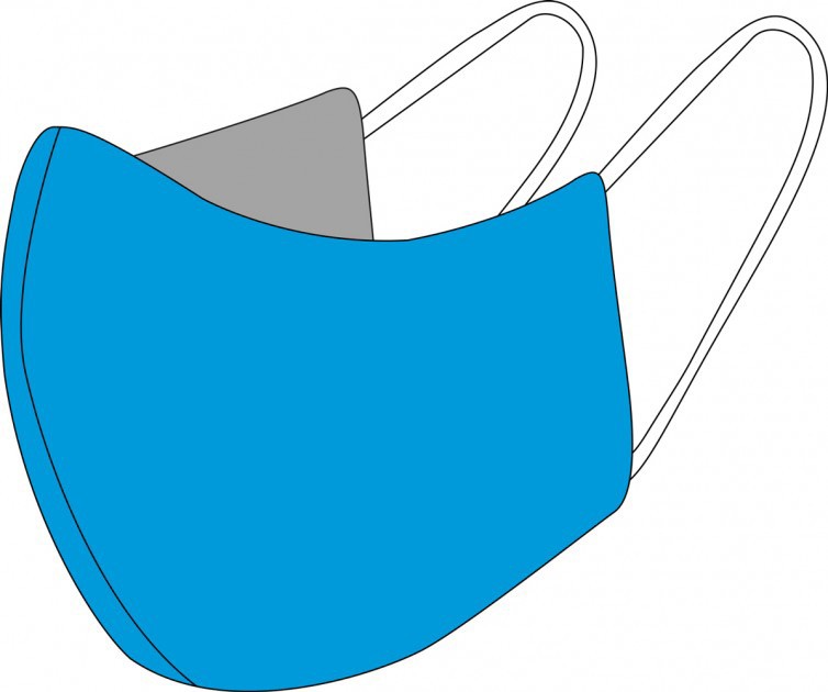 Single-layer cloth face mask