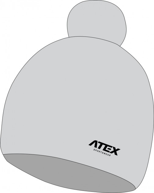 Knitted hat with embroidery