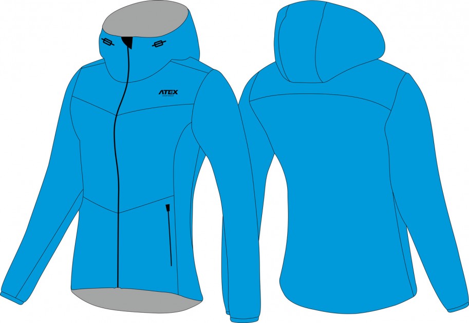 Woman's sports jacket with hood
